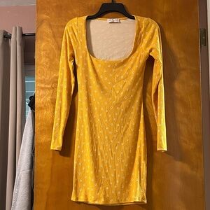 Sunny Yellow Long Sleeve Dress